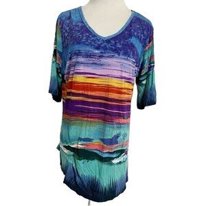 Parsley & Sage Size PXL  Top Blouse Lagenlook Wearable Art Boho